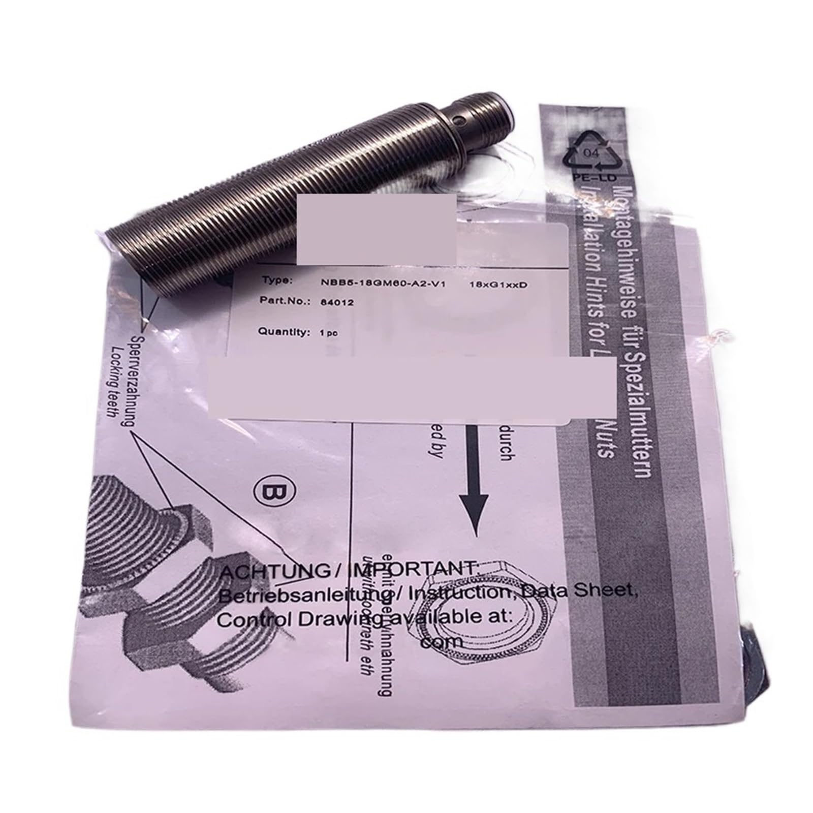 NCCNATMHP Proximity switch NBB5-18GM60-A2-V1 NBB5-18GM60-A0-V1