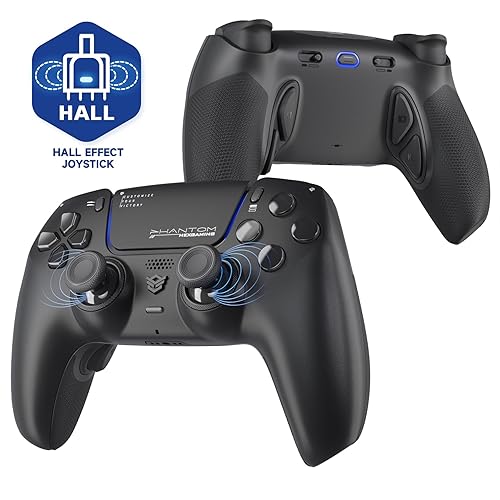 Miniatura 10 de HEXGAMING PHANTOM Pro Controller with 4 Remappable Buttons, 6 Remapping Profiles, 8 Interchangeable Analog Stick, and Adjustable Triggers Compatible