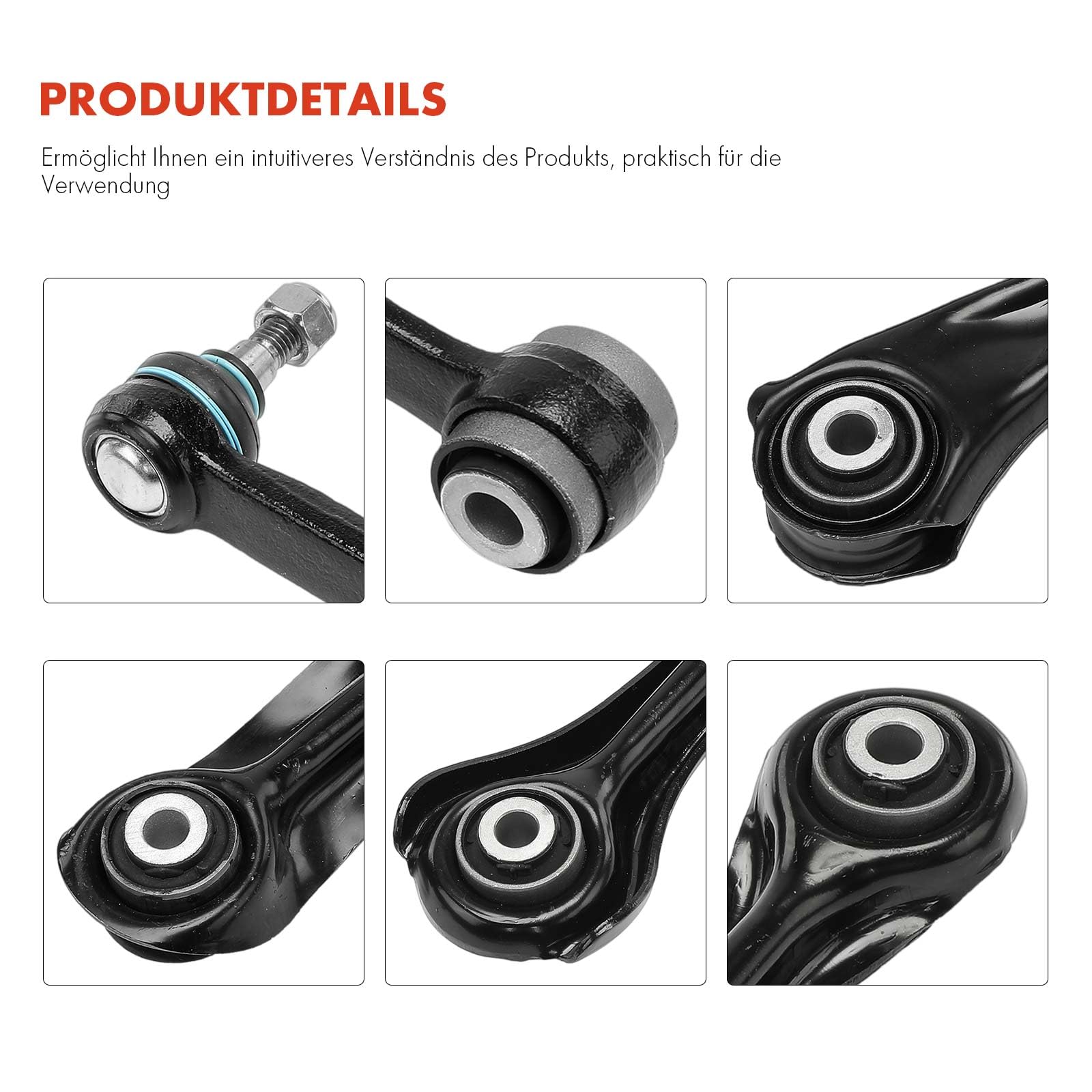 Frankberg 8-Teilig Querlenker Satz Kompatibel mit 190 W201 1.8L-2.6L 1982-1993 124 Coupe C124 2.2L-3.2L 1987-1993 124 Stufenheck W124 2.0L-5.0L 1984-1993 Replace# 2103503806