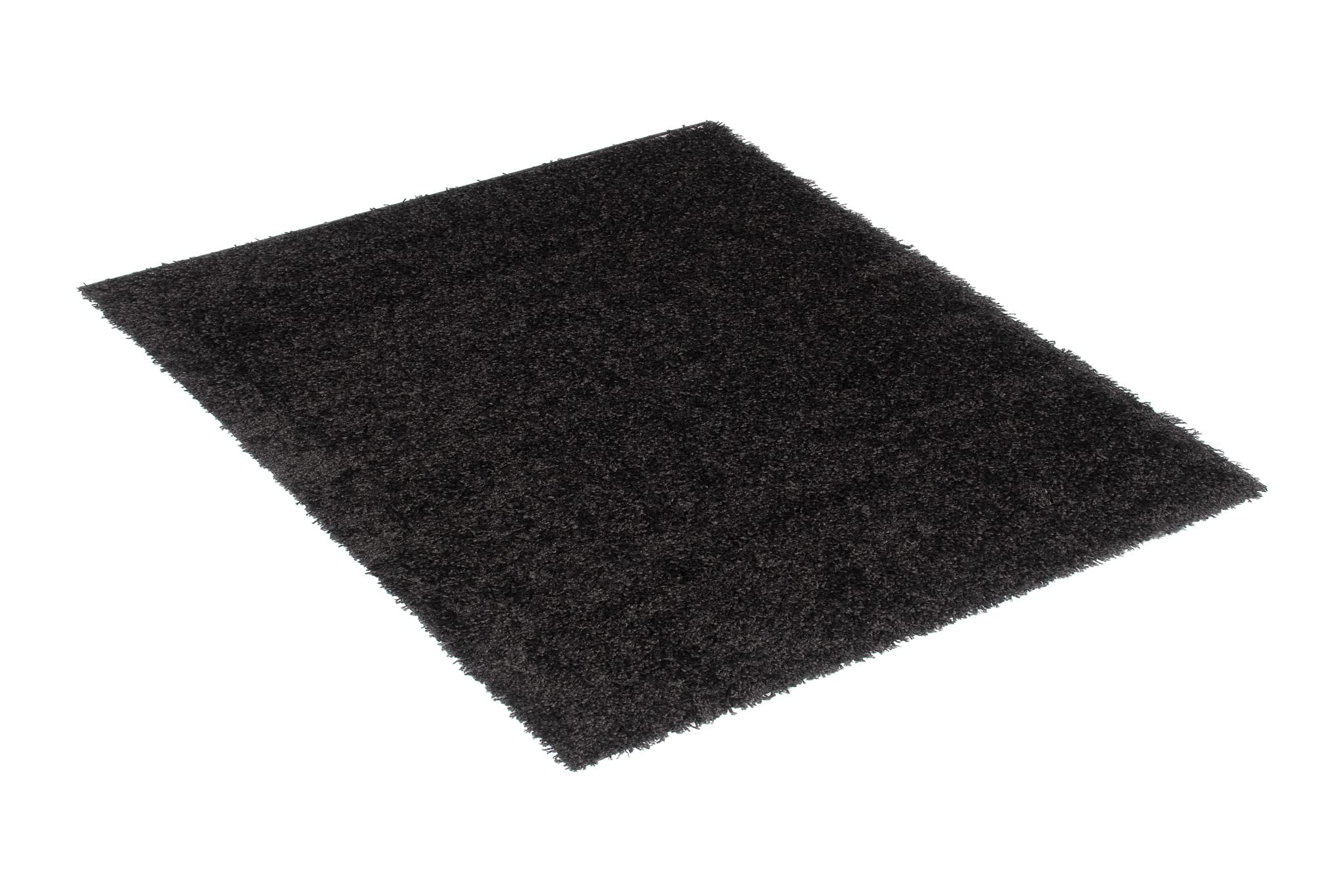 Tapiso Essence dywan Shaggy, wysokie runo, czarny, jednokolorowy, miękki, nowoczesny, prostokątny, do salonu, sypialni, Ökotex 240 x 330 cm