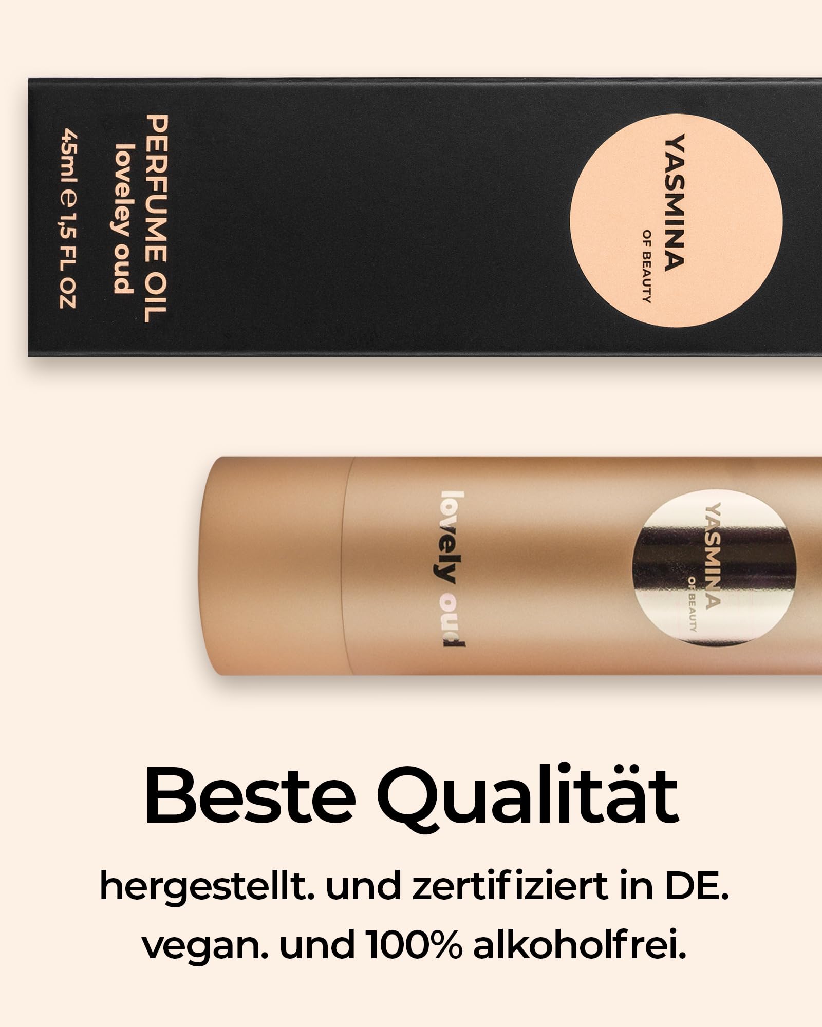 Lovely Oud Parfum Oil dla kobiet – perfumy damskie – intensywny i elegancki zapach orientalny – 100% bezalkoholowe – pielęgnujące olejki eteryczne