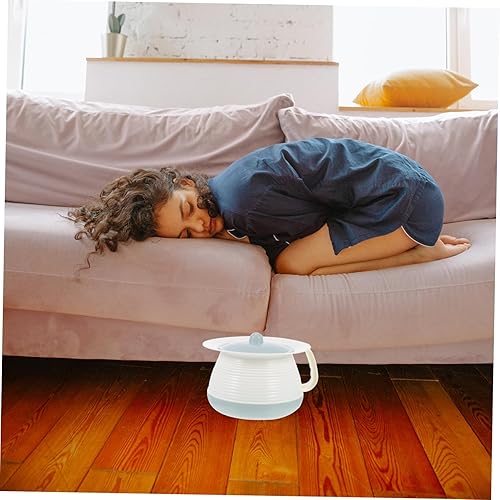 Miniatura 6 de GLEAVI 1 juego de orinales con tapa para niños, orinal para niños, orinal para adultos, cubo de orina portátil, inodoros, asiento de dormitorio,