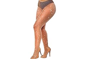 Sparkling Fishnets: Rhinestone-Studded Tights for Glamorous Curves