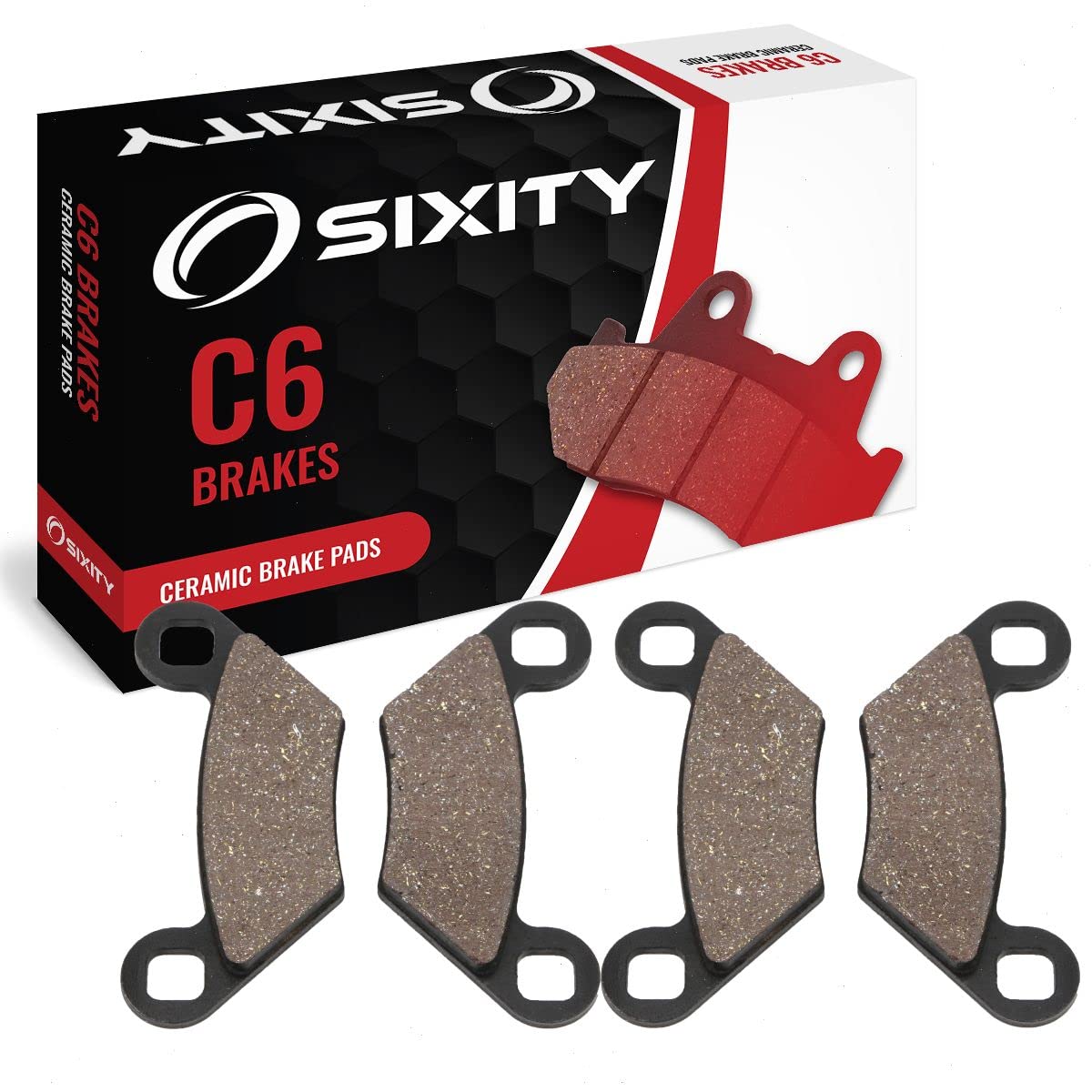 Amazon.com: Sixity C6 Ceramic Brake Pads FA475 FA475 Front Rear