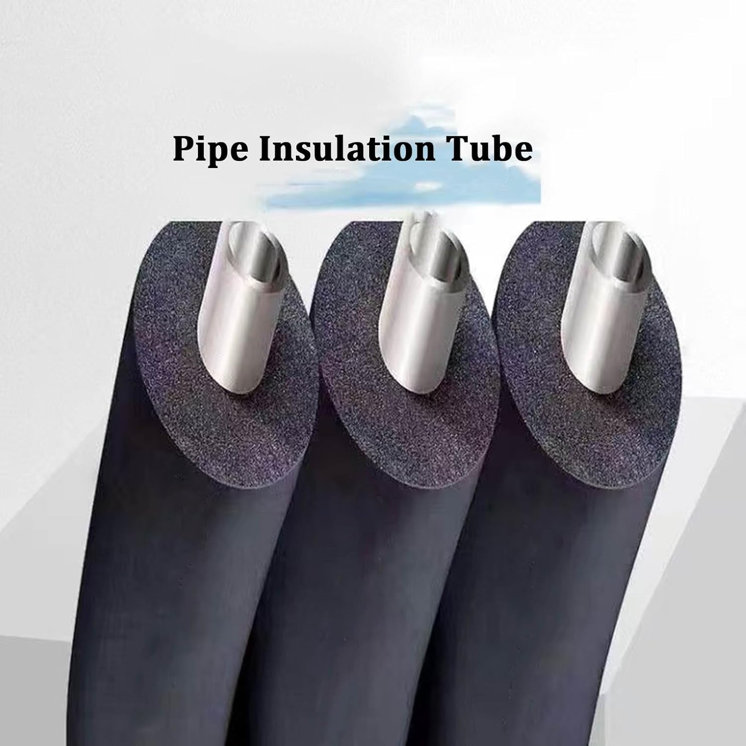 Antifreeze Pipe Insulation Cover, Pipe Insulation Lagging, Waterproof Insulation, Flame Retardan, Soft Foam Tubing for Handle, Pool, Water Pipes(T20MM X ID89MM X 2M)