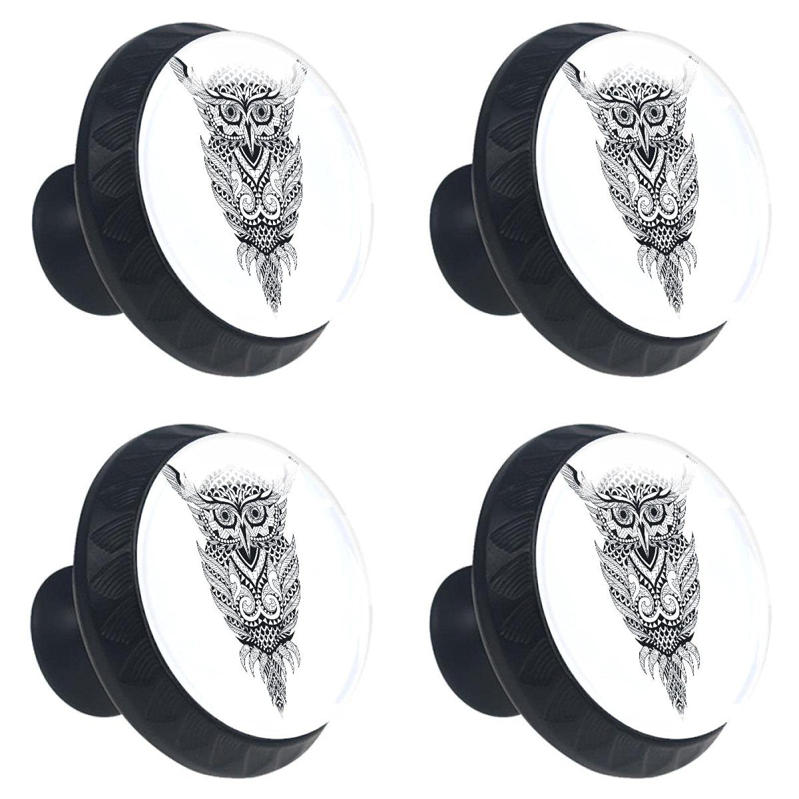 Boutons de tiroir en cristal hibou pour remplacer des poignées usées sur vos meubles
