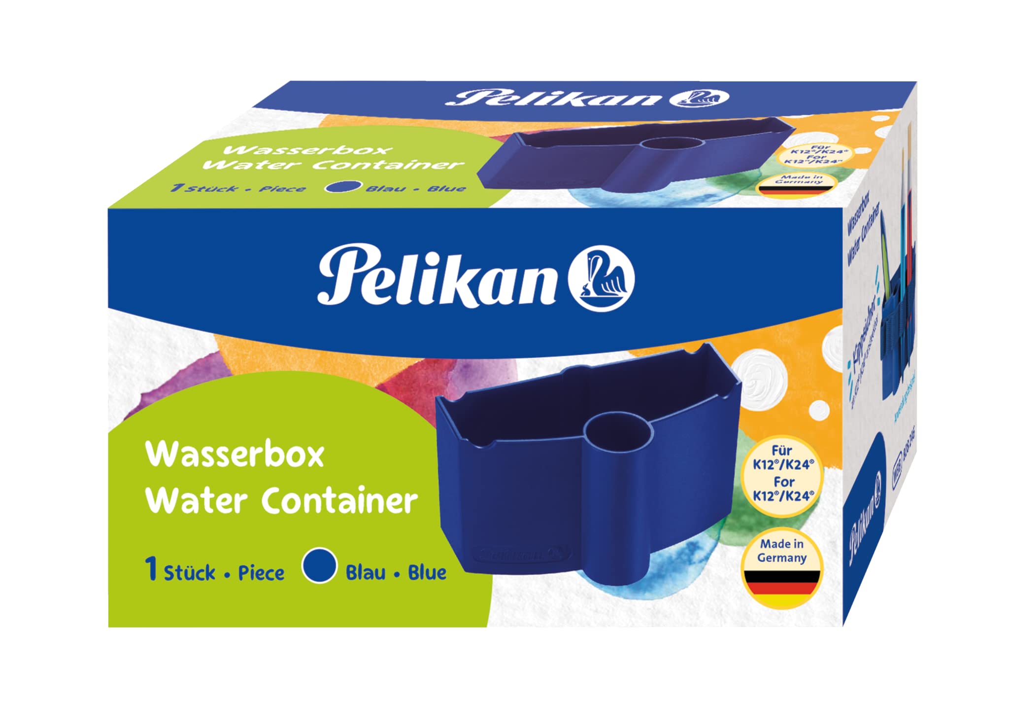Pelikan Deckfarbkasten 24 Farben - Mit Wasserbox Und Deckweiß