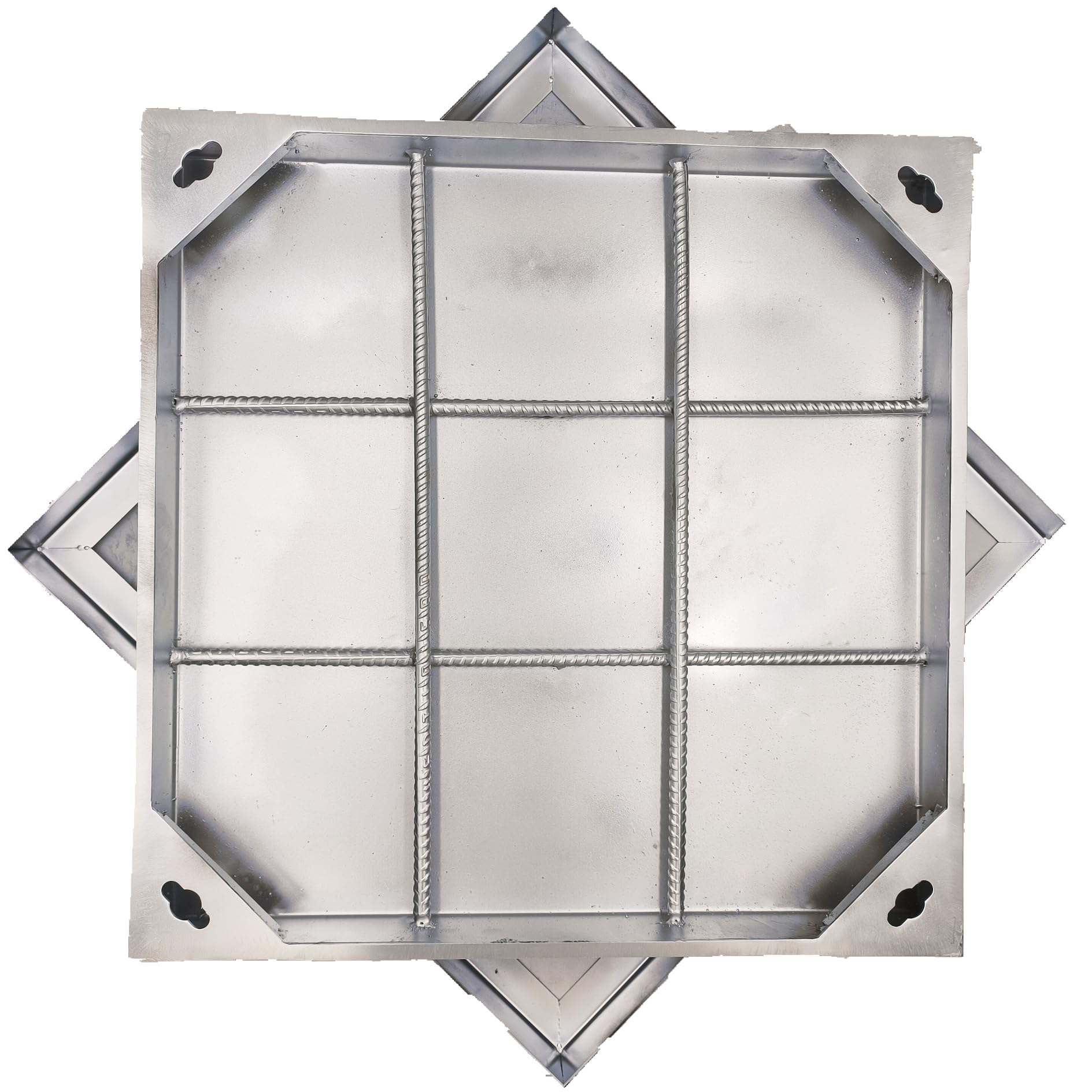 MOSINSBO Invisible 201 Stainless Steel Manhole Cover and Frame 440 x 440 mm