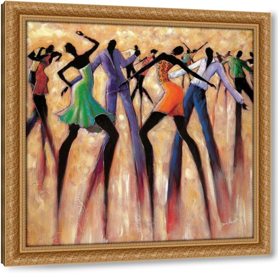 Stewart, Monica 20x20 Black Modern Framed and Double Matted Museum Art Print Titled T.G.I.F.