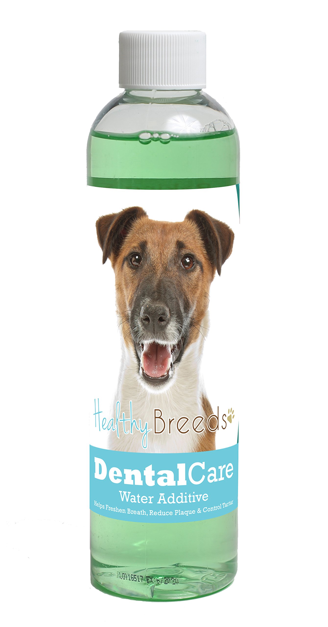 Healthy Breeds Dog Dental Care Water Additive for Smooth Fox Terrier - Helps Freshen Breath, Reduce Plaque & Control Tartar - Mint Flavor - 8 oz