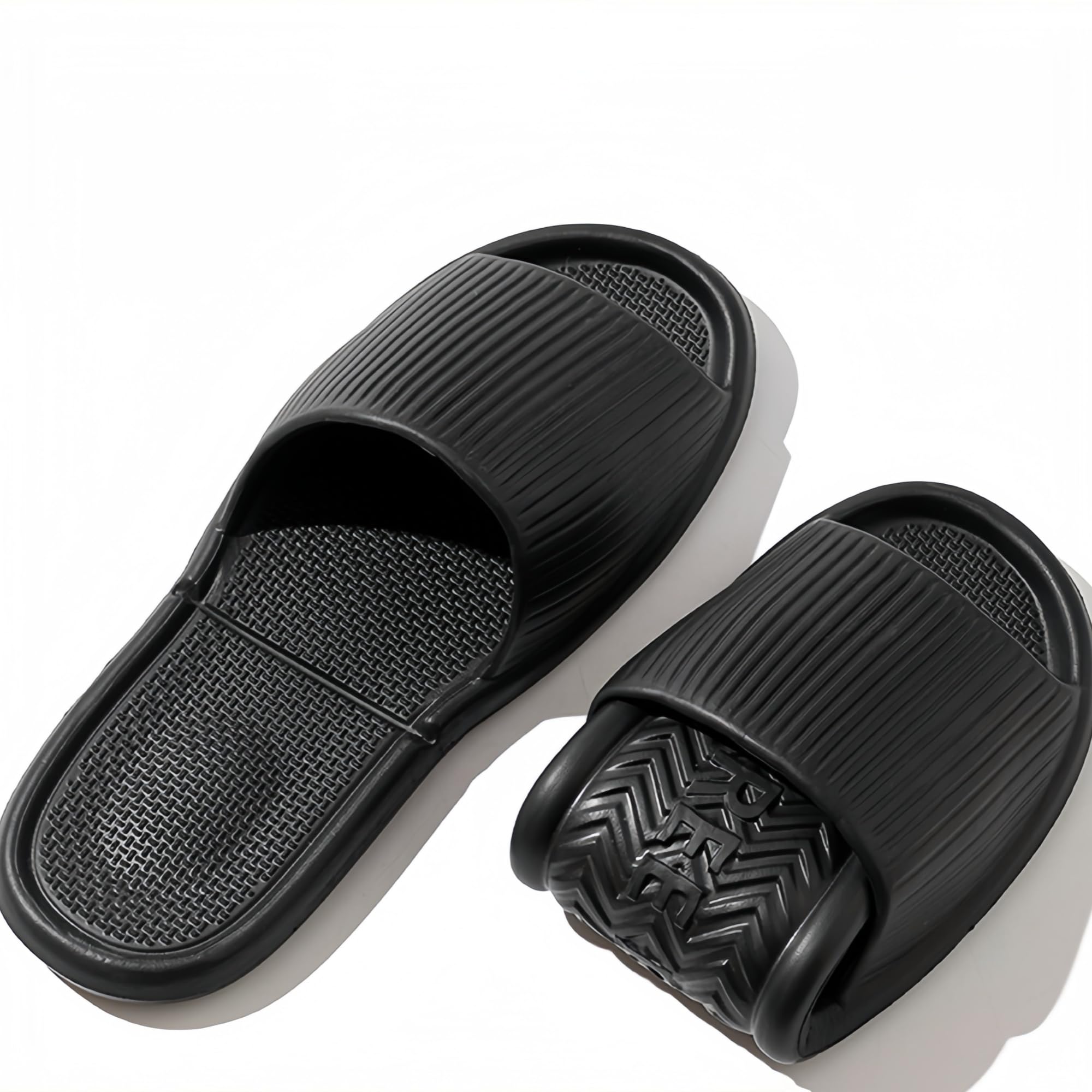 Shower Slippers Foldable Travel Slides For Men Women Unisex Hotel Beach Swimming Trip Quick Dry Non-Slip Lightweight EVA Sandals Indoor Outdoor