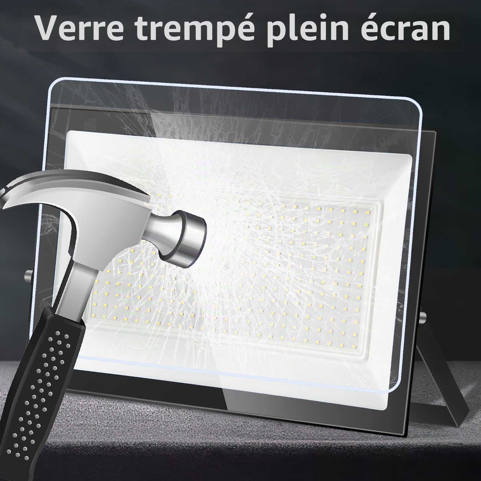 200W Projecteur LED Extérieur 3000K Blanc Chaud 1 Pièces