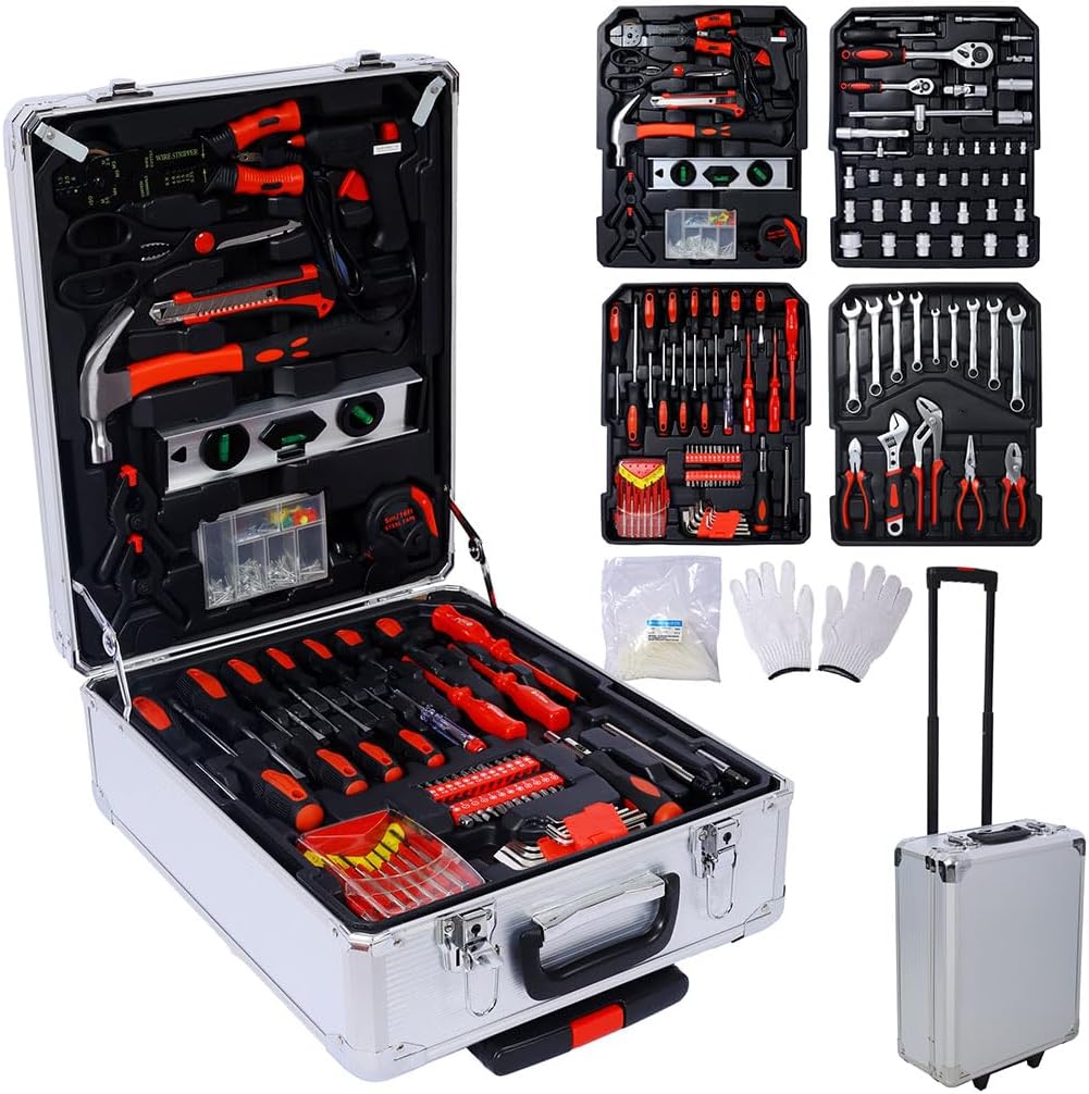 Juego de Herramientas HOYOC 899 Piezas con Caja Rodante