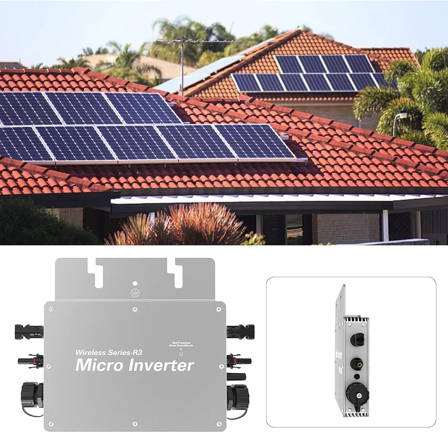600W 700W 800W Mikroinwerter Mikroinwerter do sieci solarnej Mikroinwerter sieciowy IP65 Samochłodzący inwerter sieciowy Mikroinwerter Automatyczna identyfikacja Falownik,800W