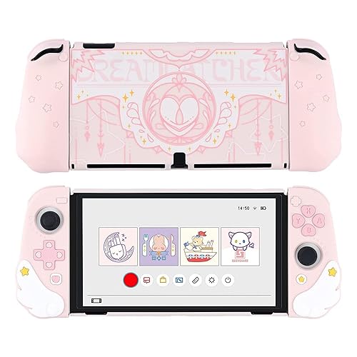 GeekShare Protective Case Compatible with Switch Console and Joy Con- Slim Cover Case with Ergonomic Design for Switch Model- Star Wings (for Switch OLED)