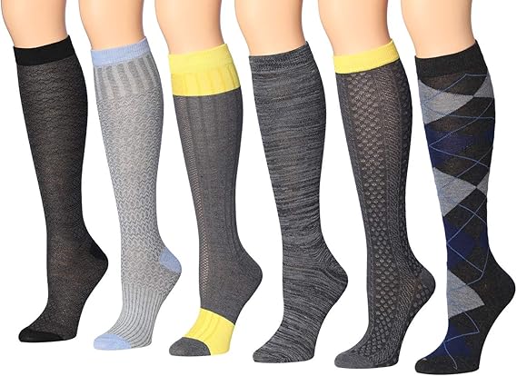 womens patterned knee high socks