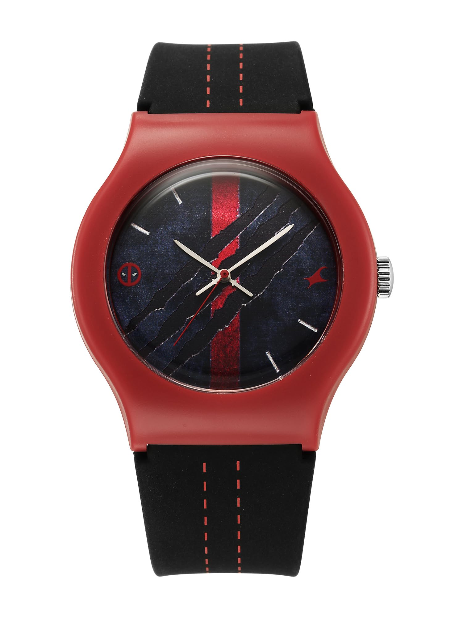 Fastrack Deadpool Quartz Analog Dial with Black Silicone Strap Watch for Unisex (B0D91ZY7GW) Amazon Price History, Amazon Price Tracker