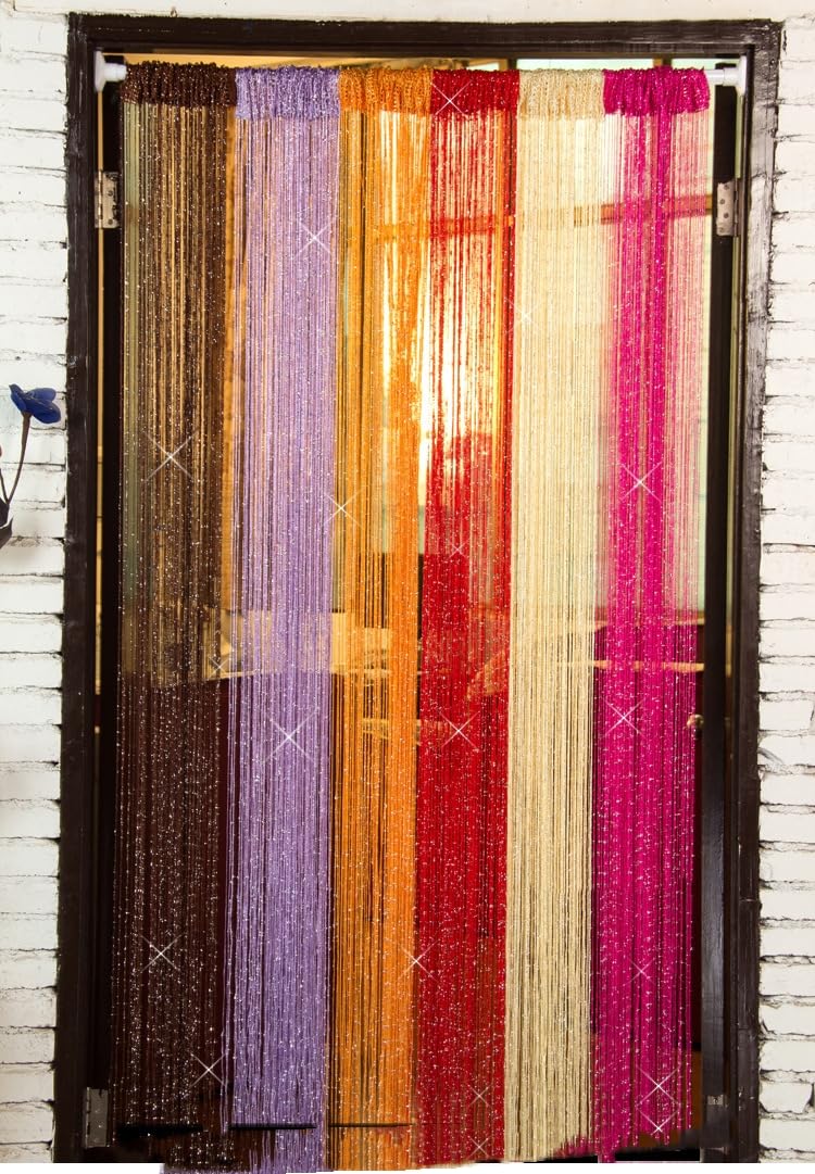 1 pièce Rideau à fils Rideau Rideau décoratif 300 x 300 cm Rideau de porte Rideau d'arrière-plan Rideau à corde Séparateur de pièce Rideau de porte Rideau à fils Rideau pour protection contre