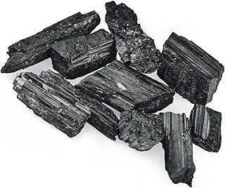 كريستالات تورمالين سوداء من ناريبابو - كريستالات خشنة واحجار كريمة - صخور للتساقط - كريستالات سائبة - لوازم ريكي - كريستالات خام بالجملة - صخور زخرفية - ديكور كريستال - هدايا حجرية