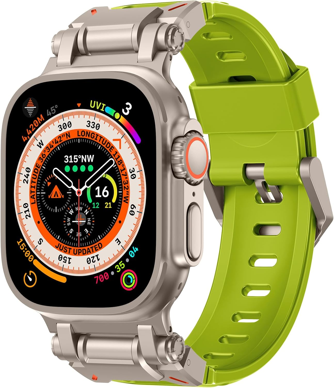 NewWays Rocky Peak Band | For Apple Watch Ultra3 2 1 49mm Series 11 10 9 8 7 6 5 4 SE 44/45/46mm | Ultimate Powerful Watch Strap