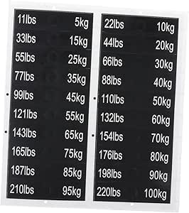 Amazon.com : Aosekaa Weight Stack Labels Number Stickers Weight Tags ...