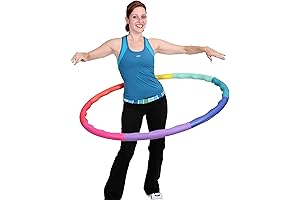 Weighted Hula Hoop, ACU Hoop - Medium Resistance 4M-4 lb. Workout Sports...