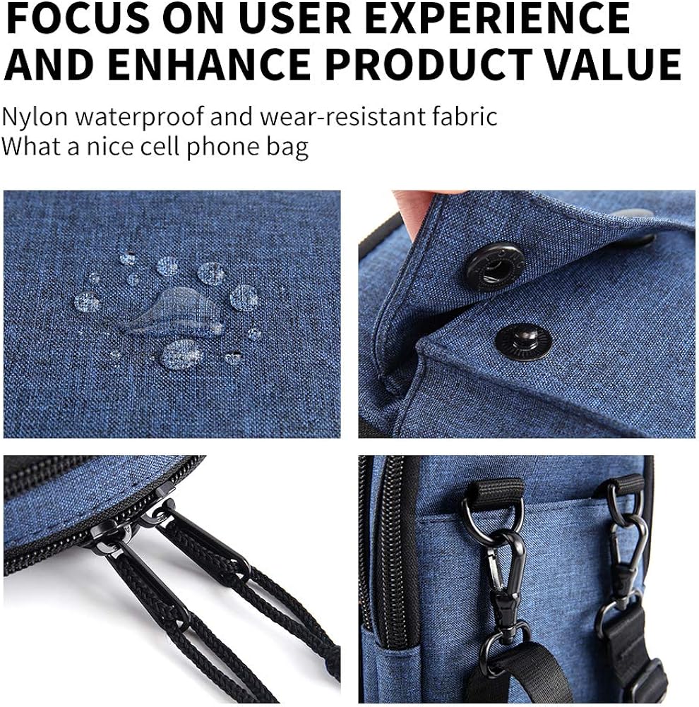 Miniatura 3 de YIPINU - Bandolera pequeña para hombres y mujeres, con bloqueo RFID mejorado, elegante y fácil de llevar