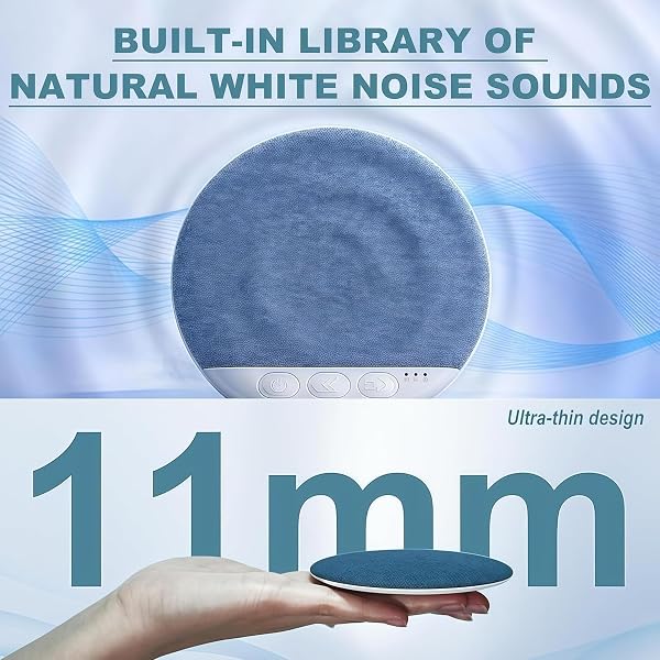 2026 New Sleep Pillow Speaker, Bone Conductions Under Pillow Sleep Speaker, Bluetooth Pillow Speaker, with White Noise Timer Wireless Sleep Aid with Stereo Bass Private Sleep Headphones for Adult - 2