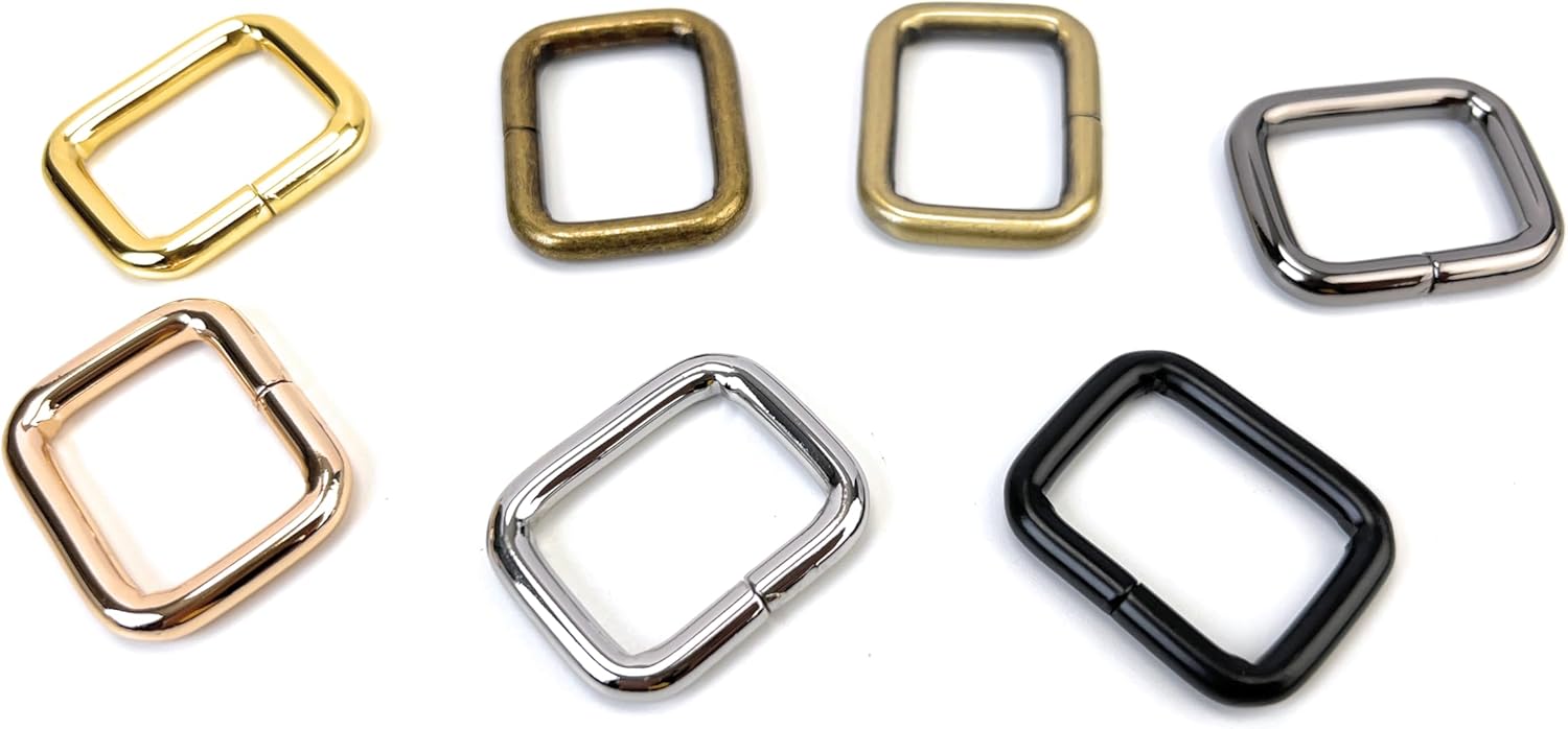 15 Pcs Metal Rectangle Rings Heavy Duty Non-Welded Iron Rectangular Buckle Loops for Sewing - Image 4