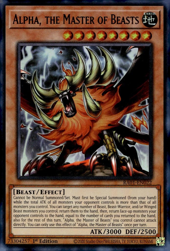 Amazon.com: Alpha, The Master of Beasts (UR) - RA01-EN022 - Ultra