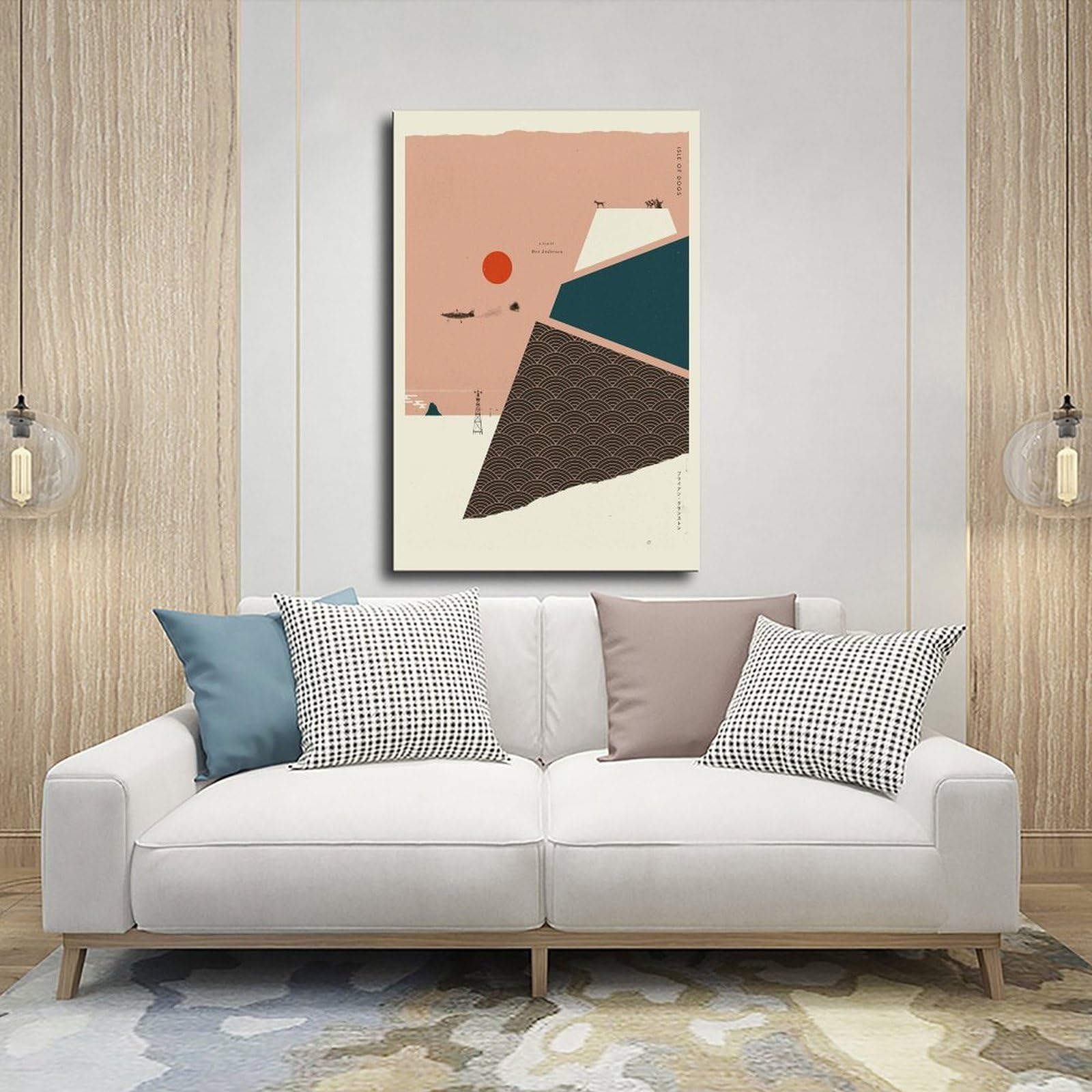 Poster Su Tela Isola Dei Cani, Stampa Decorativa 60x90 Cm Per Camera, Arte Da Parete Estetica