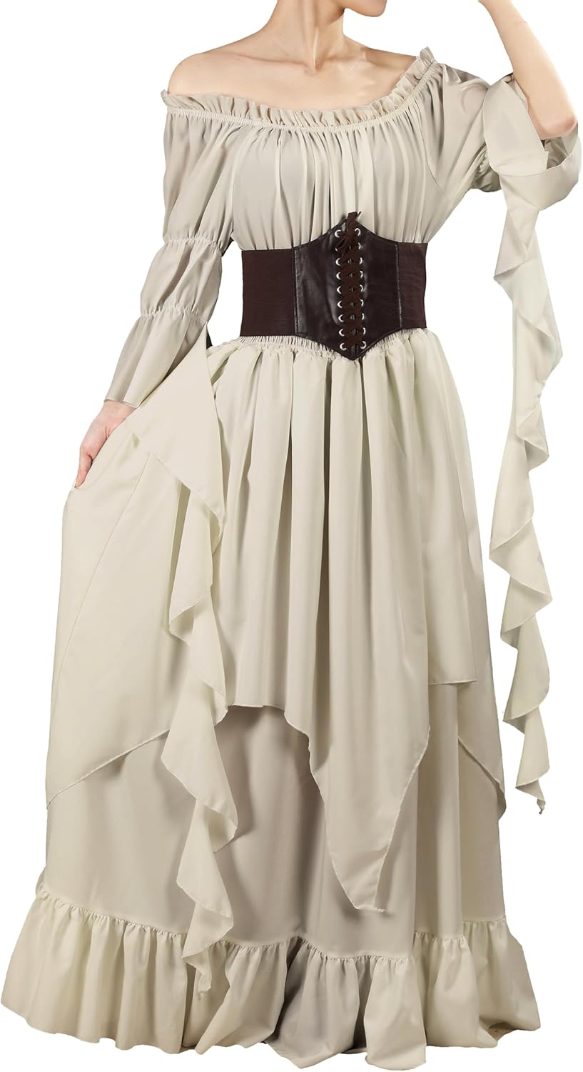 Renaissance Dress Medieval Victorian Court Regency Dress Pirate Queen Princess Elven Costume Fairytale Outfit Women