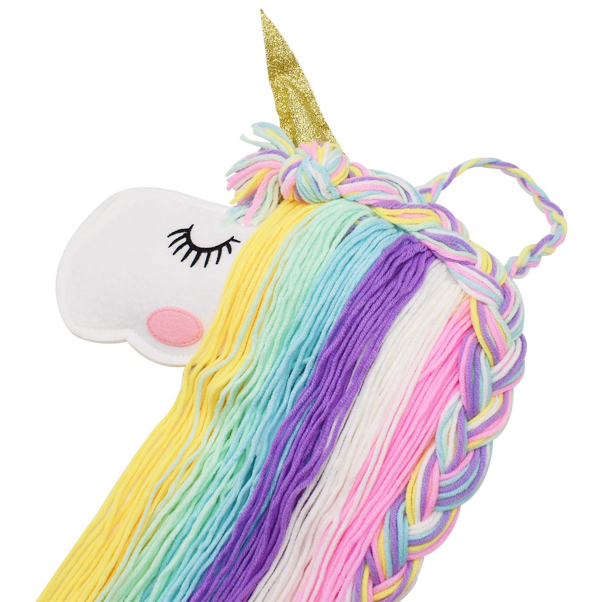 Unicornio Pinza Pelo Organizador Cabello Diadema Colgante Almacenamiento 2 Piezas para Niñas Bebé Habitación Fiestas