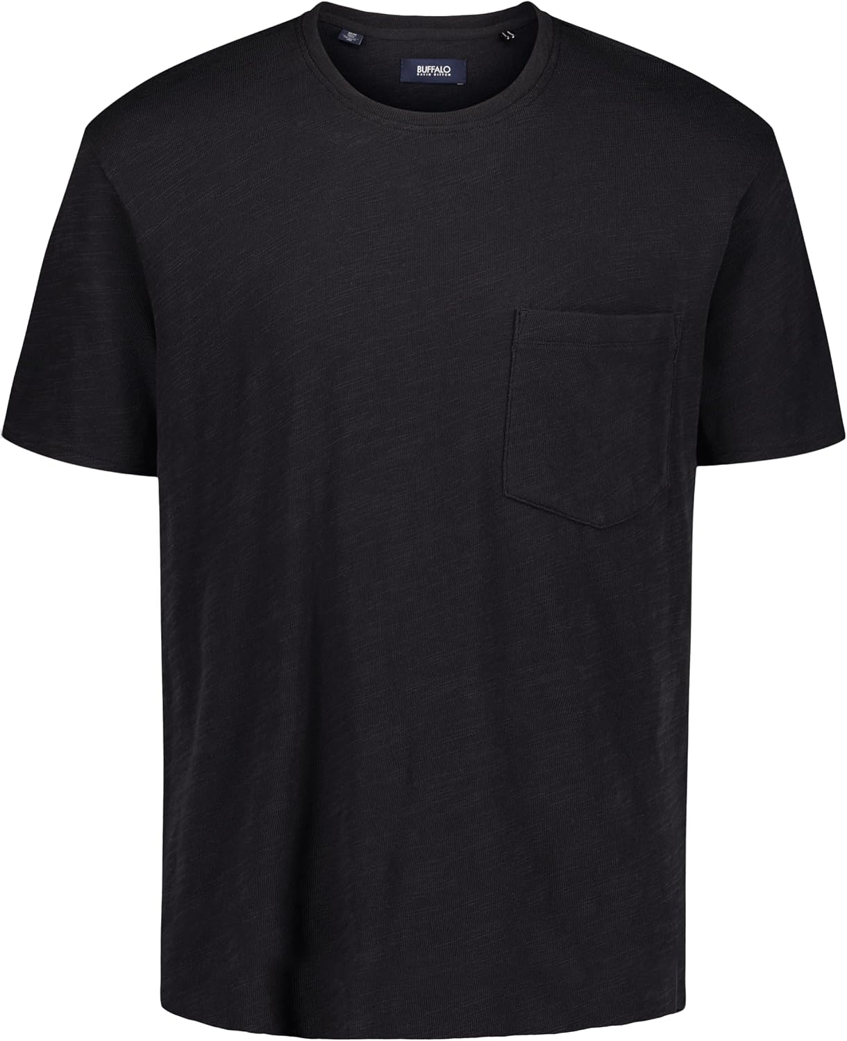Buffalo David Bitton Men's Short Sleeve Slub Pocket Tee Regular Fit