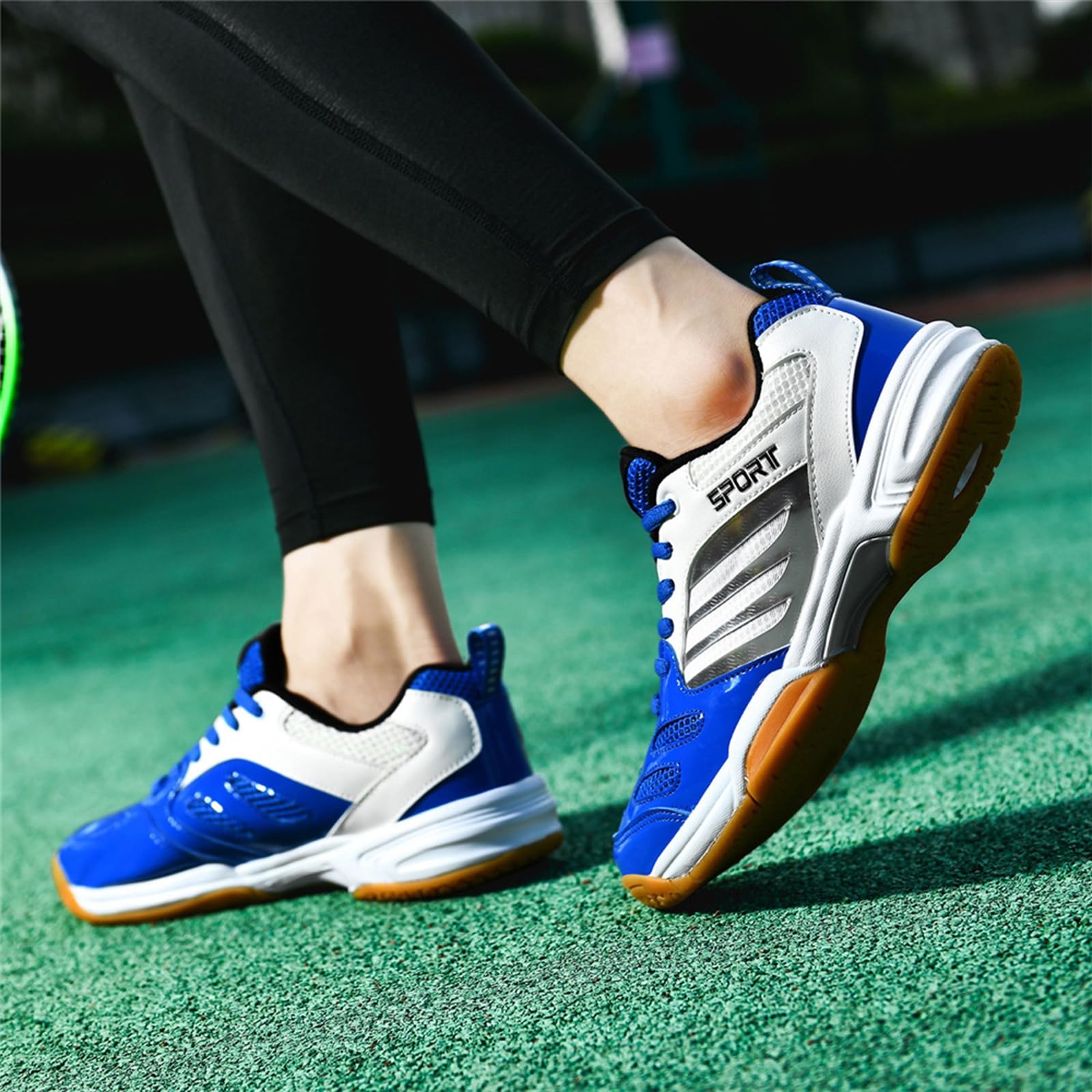 Scarpe da Tennis Badminton per Uomo e Donna, Scarpe Ginnastica Casual Pickleball, Scarpa Tennis Interno per racchettoni, Ping-Pong, Squash e pallavolo