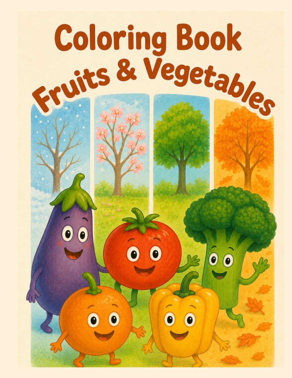 Coloring Book: Fruits & Vegetables