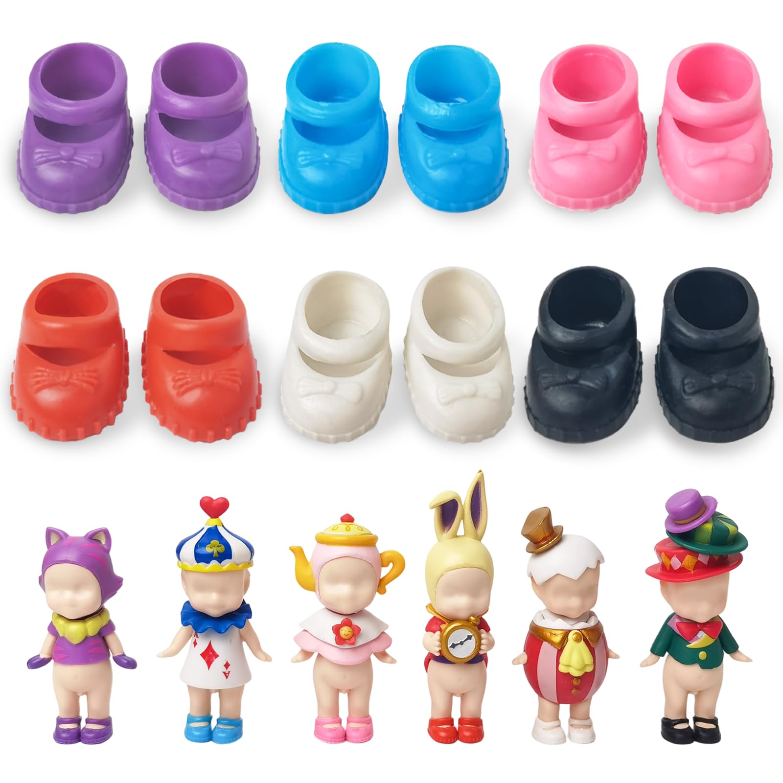 Amazon.com: Kaitiaki 6 Pairs Doll Shoes for Sonny Angel, Fits 3
