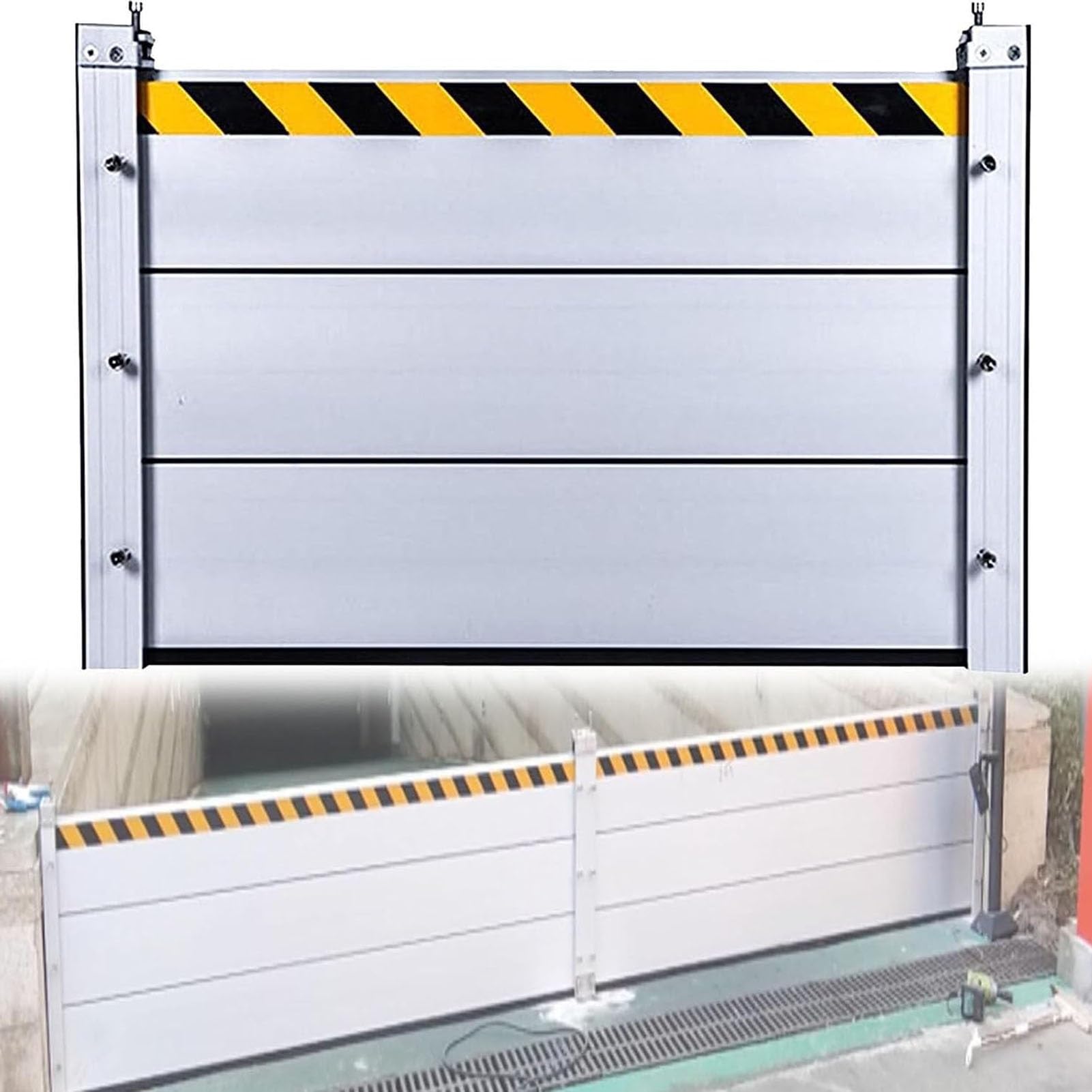 Inondation de garage évitée avec cette barrière de protection en alu