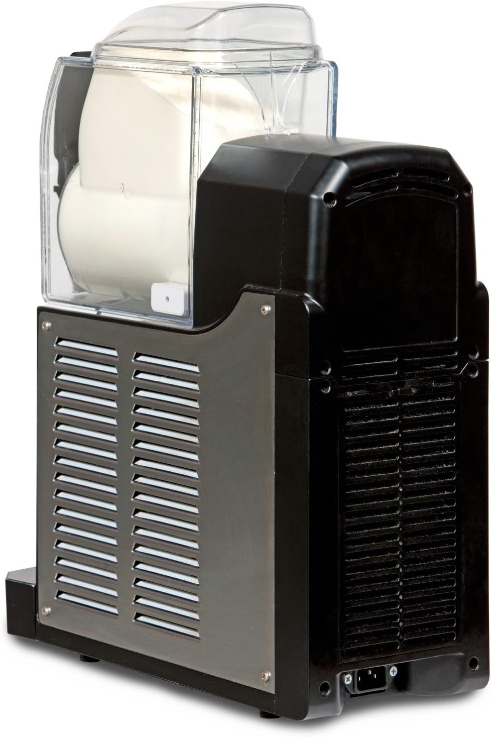 SPM Nina Slush Machine back view showing power input and ventilation