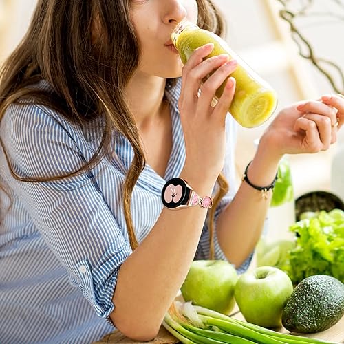 Miniatura 5 de Correas de reloj de 0.78 pulgadas compatibles con Amazfit Bip 3Bip 3 ProGTS 4 MiniGTS 2 3 4Bip U Pro para mujer, correa de metal de acero inoxidable