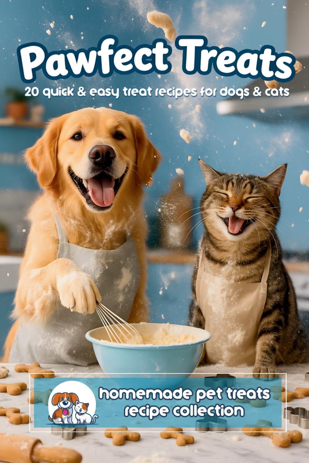 Pawfect Treats Pet Recipe Book: 20 Quick and Easy Homemade Pet Treats Recipe Collection for Dogs and Cats