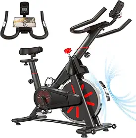 Bicicleta ergométrica, bicicleta ergométrica magnética, bicicleta de ciclismo para uso doméstico, bicicleta ergométrica com suporte para tablet para celular, almofada de assento confortável e