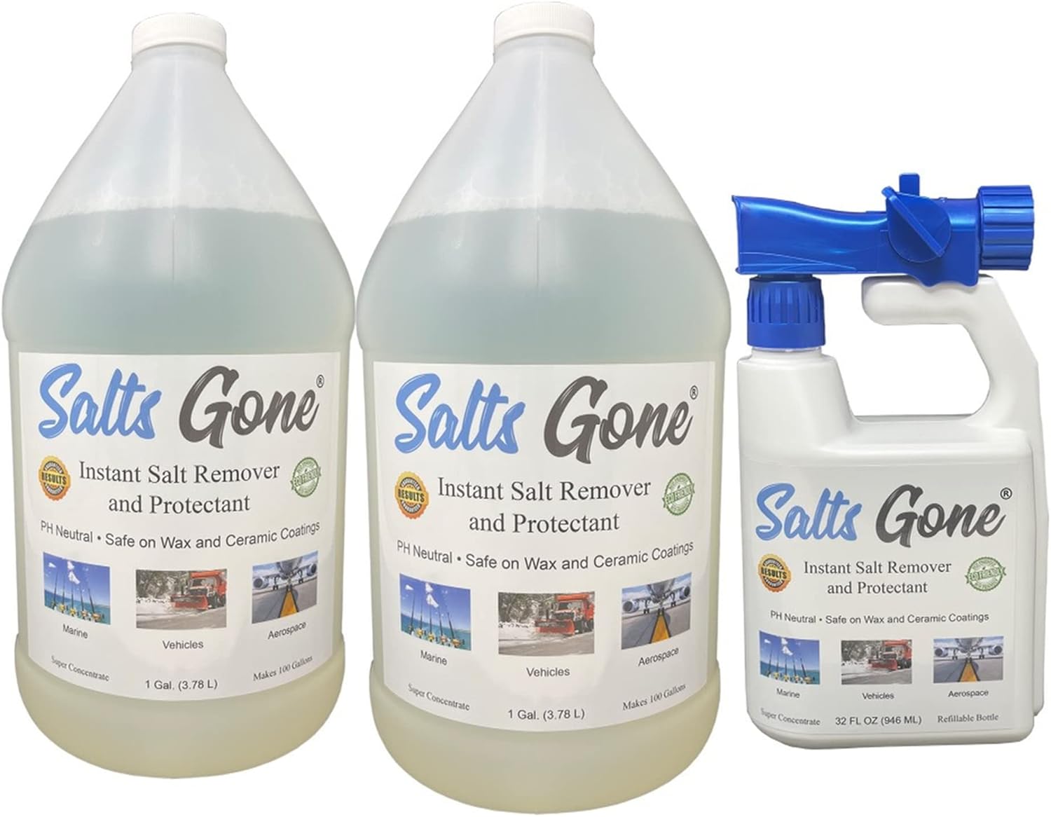 SALTS GONE 2 (Gallons) and 1 (32oz) Bundle Beauty