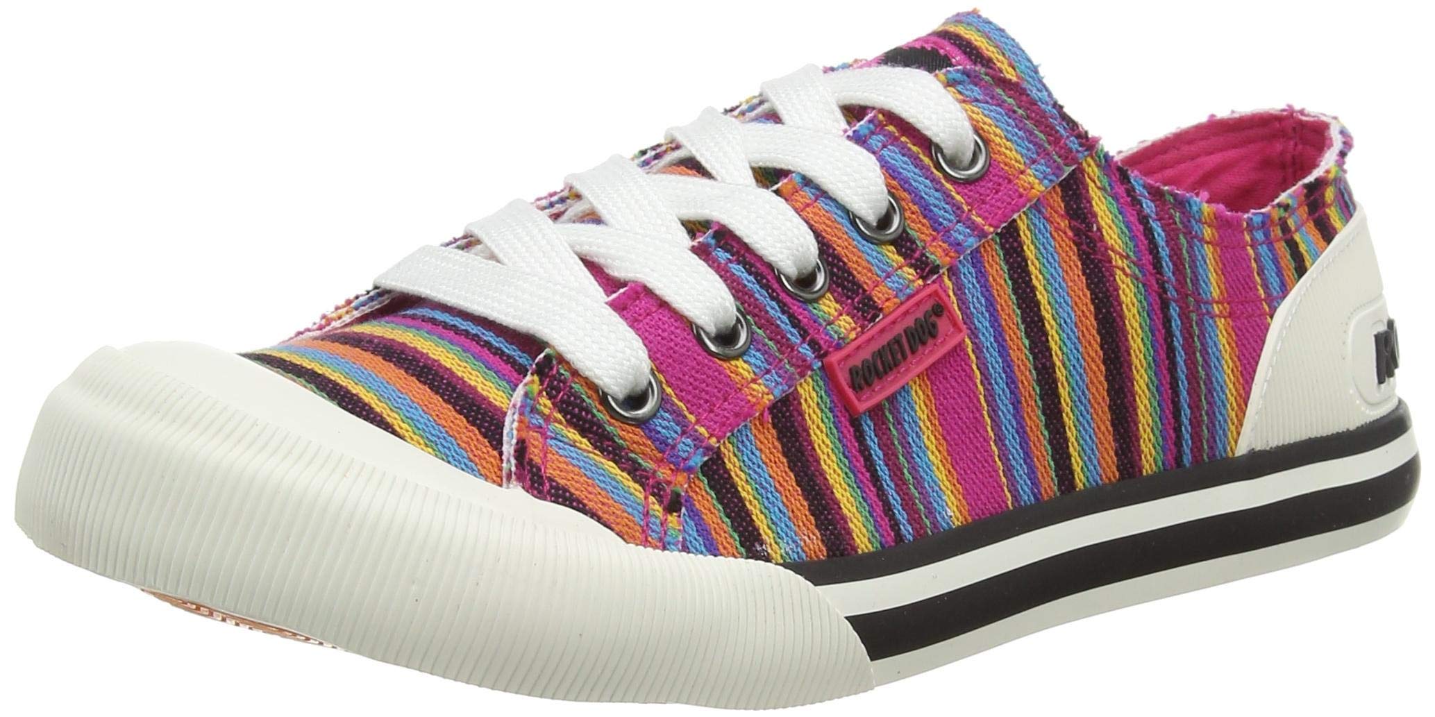 Rocket Dog Jazzin Aloe Womens Multi Stripe Canvas
