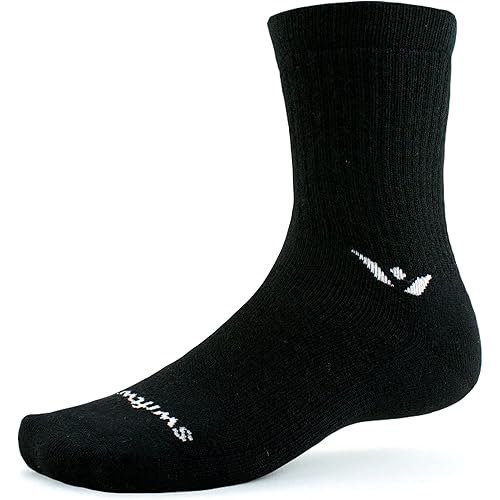 Swiftwick- PURSUIT HIKE SIX Medium-Weight Hiking Socks, Merino Wool, Mens and Womens