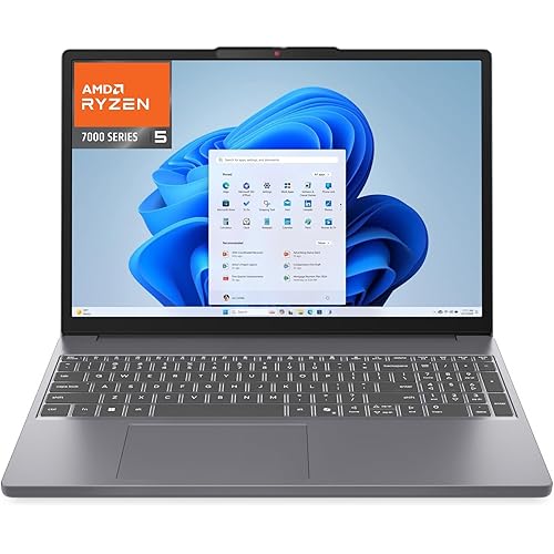 Lenovo 15" Gaming Laptop Computer, AMD Ryzen 5 7535HS, 16GB DDR5 RAM, 1TB PCIe SSD, Radeon 660M, FHD+ Copilot AI PC, WiFi 6, Bluetooth 5.3, Type-C, HDMI, Luna Grey, Windows 11 Home