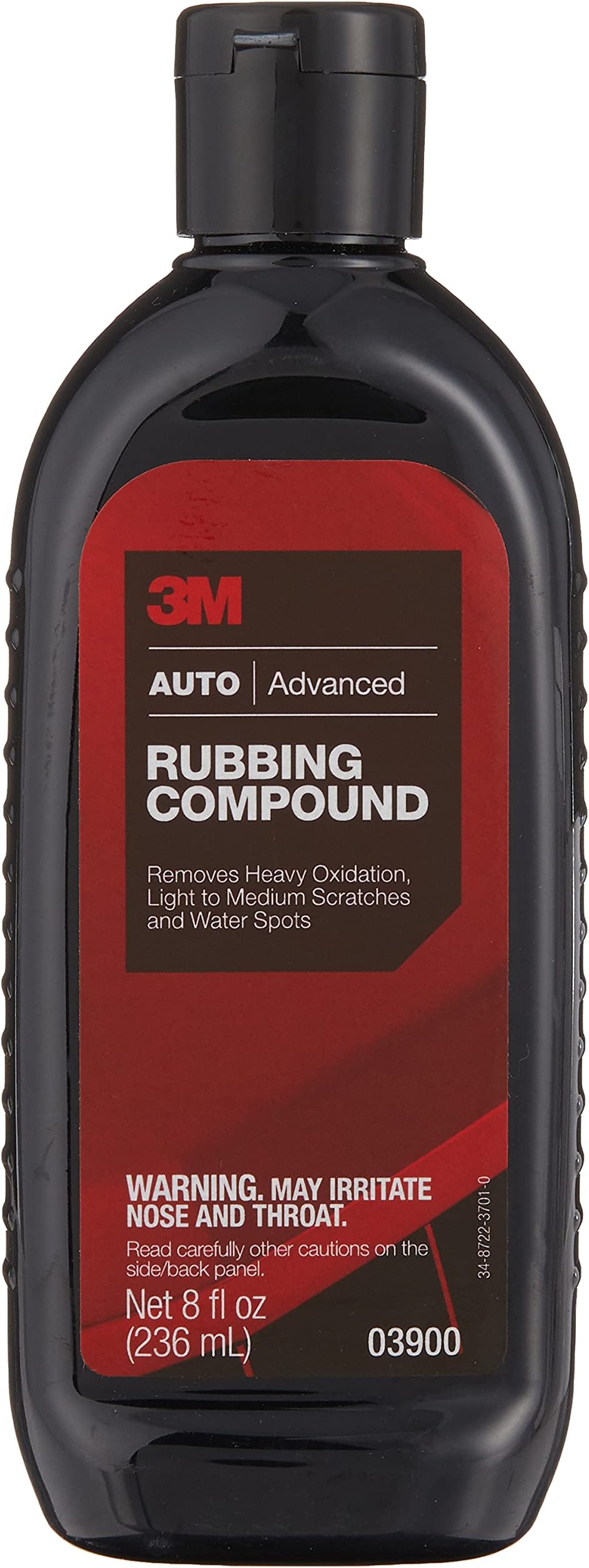 3M Auto Care Rubbing Compound, 03900, 8 oz