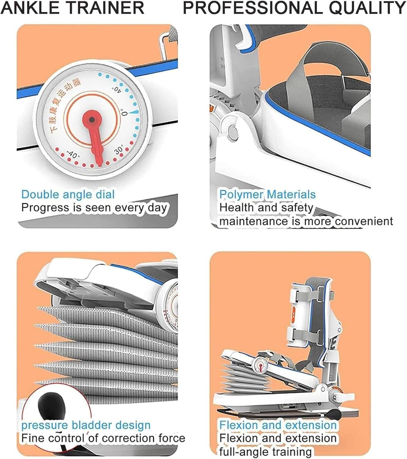 Attrezzatura Per L'allenamento Riabilitativo Dell'articolazione Della Caviglia, Attrezzo Per Lo Stretching Dell'articolazione Della Caviglia, Allenatore Post-Operatorio Della Caviglia Electric