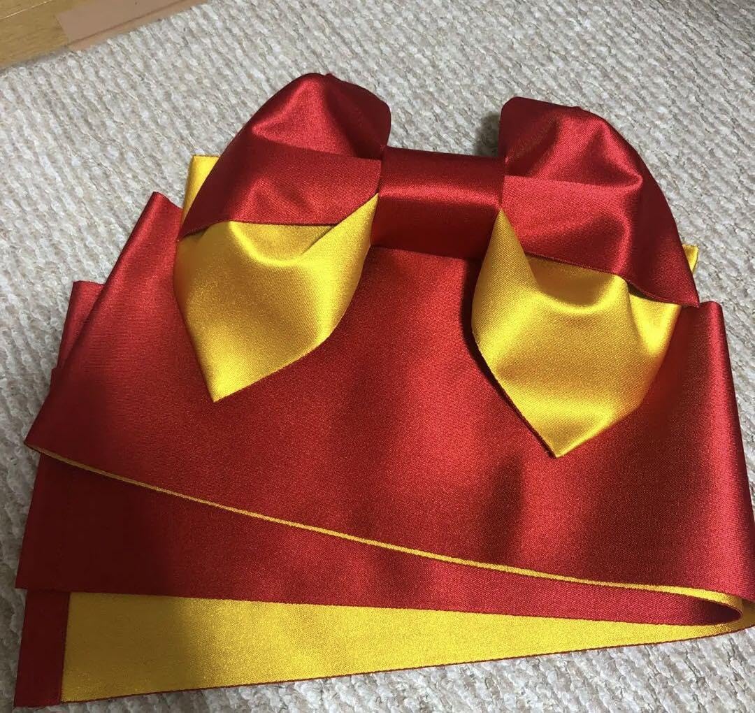 ??????? Yukata Sash, Red x Yellow, m83303458766