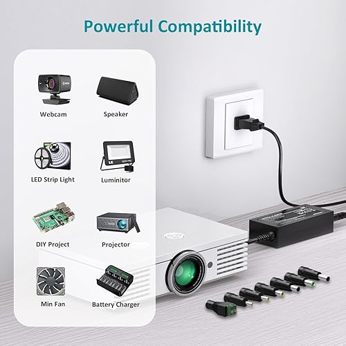 Miniatura 4 de Fuente de alimentación de 24 V 3 A, adaptador de corriente alterna, cargador de cable de alimentación de 24 V CC 24 V para luces de tira LED,